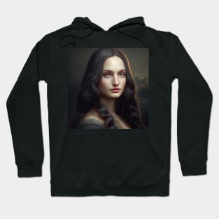 Mona Lisa Gorgeous Portrait Painting Hoodie